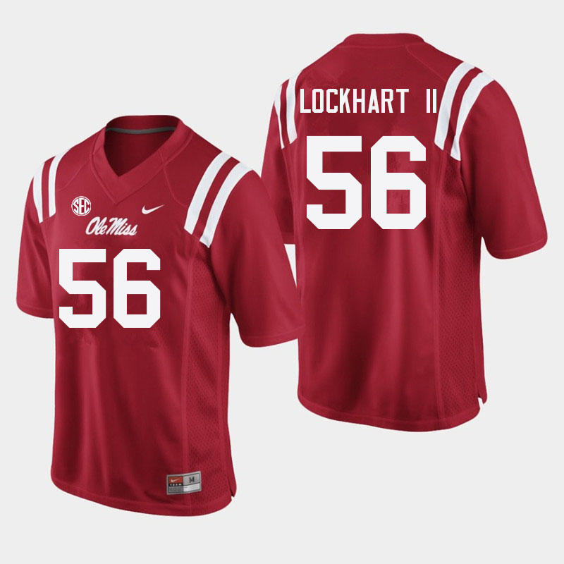Danny Lockhart II Ole Miss Rebels NCAA Men's Red #56 Stitched Limited College Football Jersey BGM6858PV